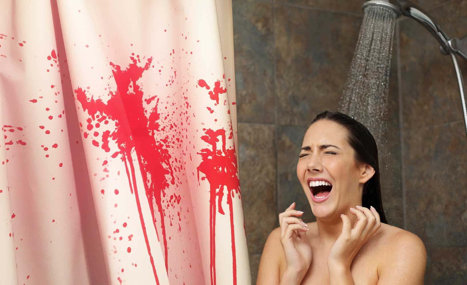 Bloody Shower Curtain