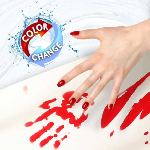 Bloody bathroom accessories